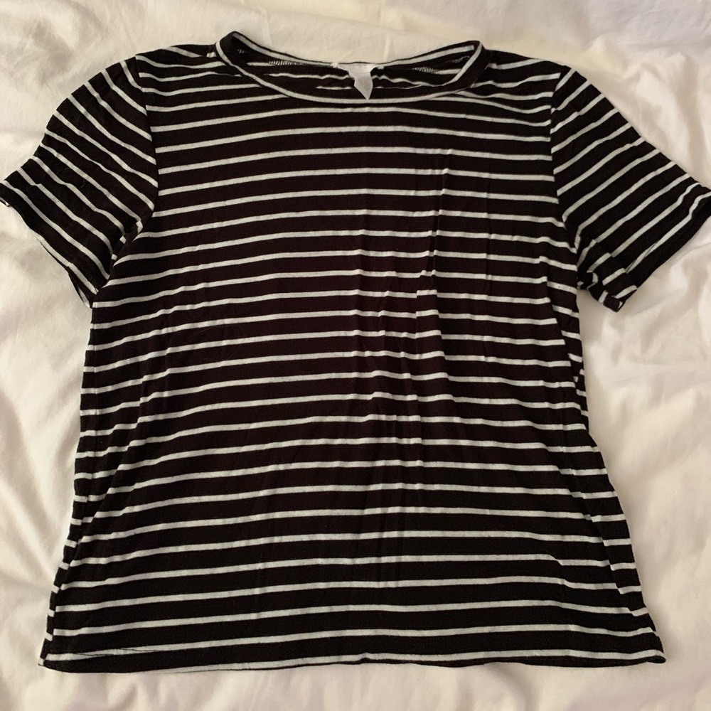 Black and White striped T-shirt
